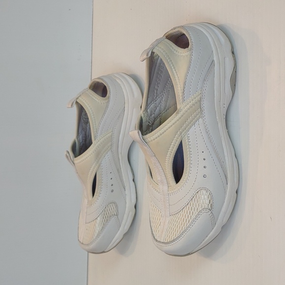 Easy Spirit Allintoits White Leather Slingback Athleisure Remove Insole Sneakers - Picture 6 of 13